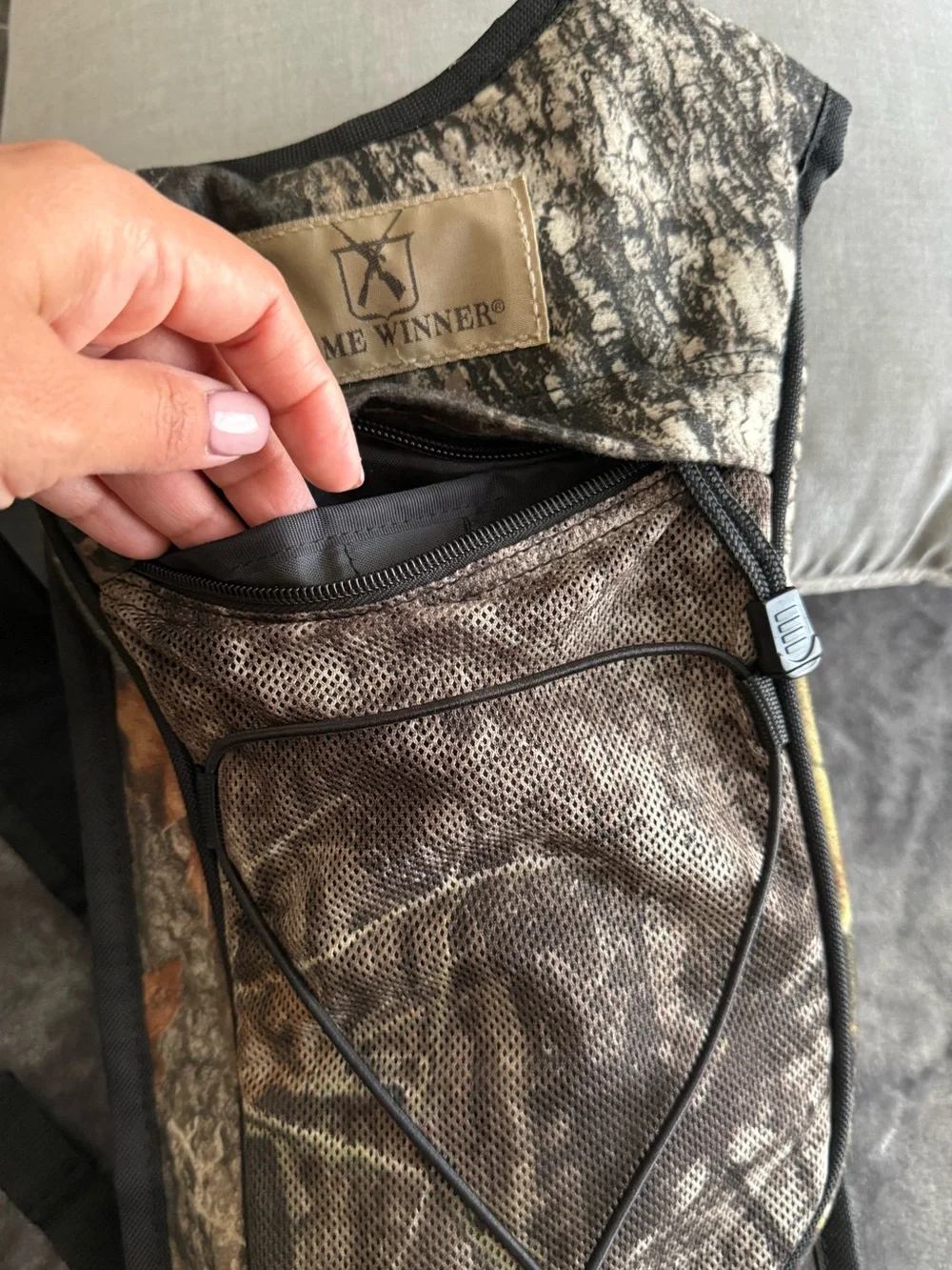 Game Winner Hunting Camo Hydration Bagpack Include Water Bag Hiking RN 98223